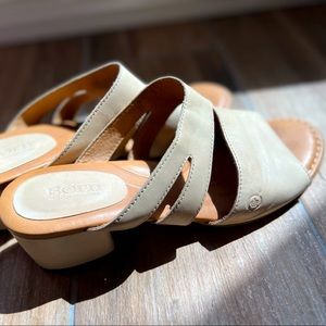 Tan slip on sandals - Born